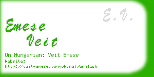 emese veit business card